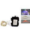 30 micro LED de colores a pilas con juegos para exterior e