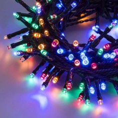 Catena 300 led colorati con giochi di luce per esterno e 2