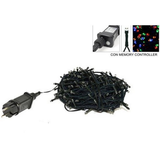 Cadena de 300 luces LED de colores con juegos de luz para