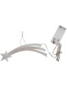 Estrella fugaz 19 cm pesebre con leds parpadeantes de luz fría