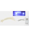 Estrella fugaz 19 cm pesebre con leds parpadeantes de luz fría