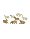 Conjunto de 8 ovejas 2,5 cm Mundo Pesebres