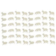 Set 48 sheep cm 2-2, 5x1,4-1, 8 h.