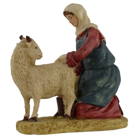 Set 6 statue 15 cm presepe in resina Mondo Presepi