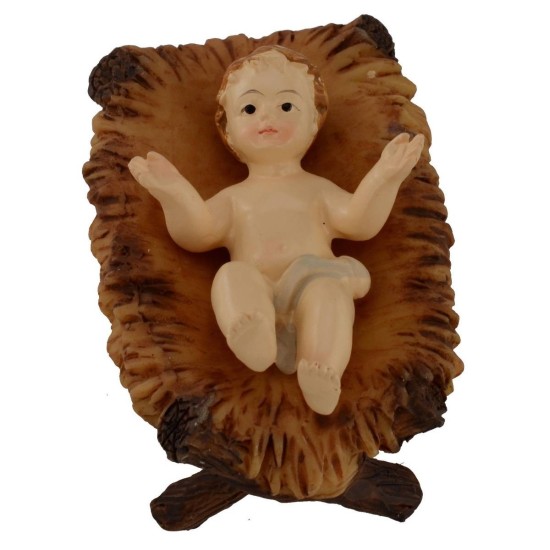 Natività 3 soggetti 12 cm in resina Mondo Presepi