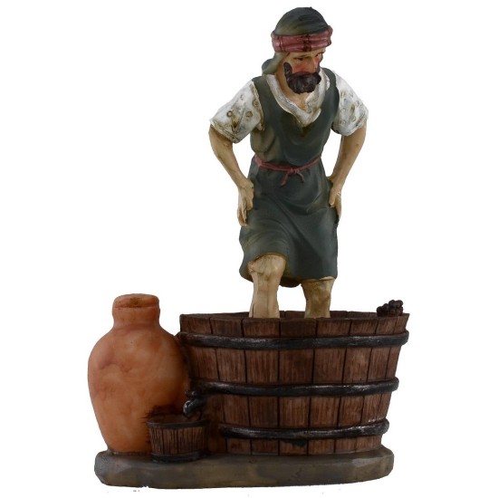 Scene: grape pigiers cm 15 in resin