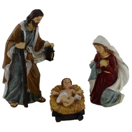 Set Natività da 11 soggetti cm 15 in resina Mondo Presepi