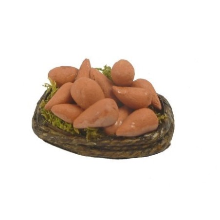 Cesta de peras - Accesorios en miniatura para belén Mondo Presepi