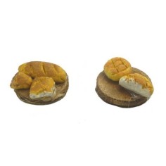 Set 2 taglieri con pane - D408 Mondo Presepi
