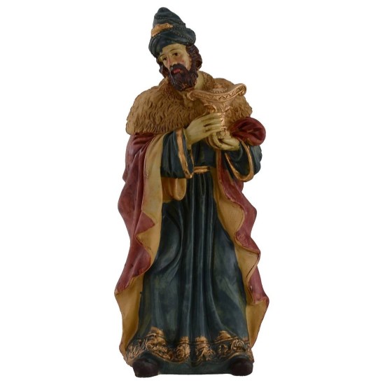 Natividad en conjunto de 10 figuras de 15 cm en resina Mondo Presepi.