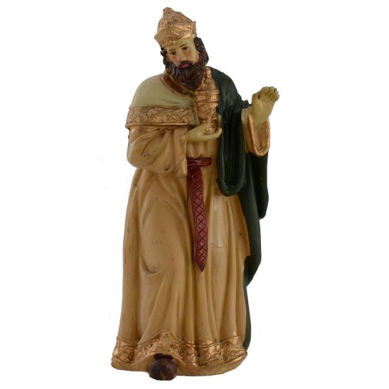 Natividad en conjunto de 10 figuras de 15 cm en resina