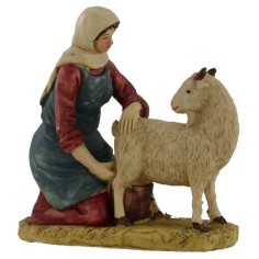 Mungitrice di capra serie 15 cm Mondo Presepi