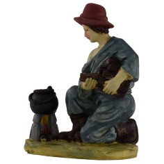 Pastore con legna serie 15 cm Mondo Presepi 2