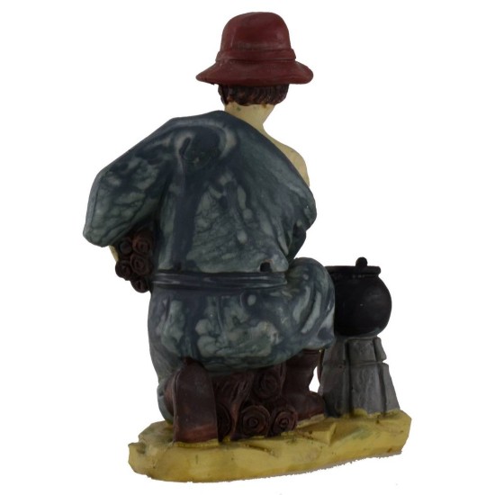 Pastore con legna serie 15 cm Mondo Presepi