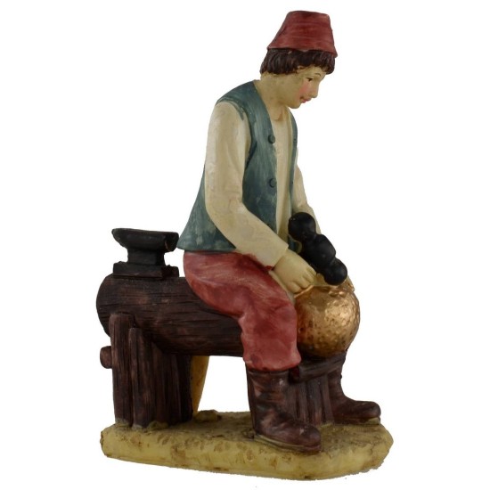 Cobre sentado serie 15 cm Mundo Pesebres