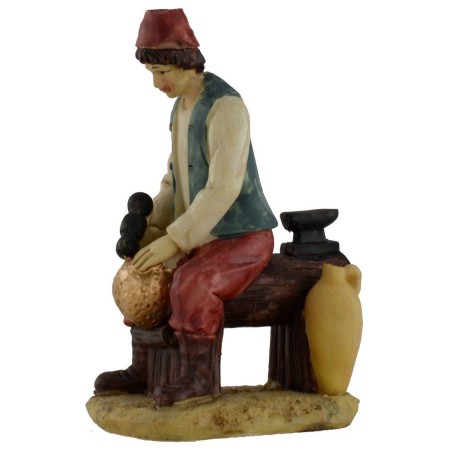 Cobre sentado serie 15 cm Mundo Pesebres