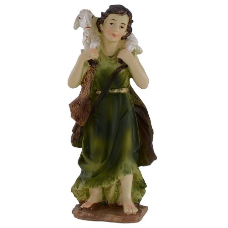 Natività in set da 11 soggetti cm 11 in resina Mondo Presepi