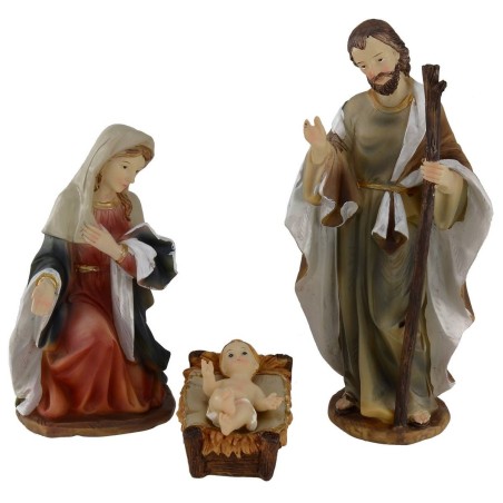 Natividad en conjunto de 11 figuras de 20 cm en resina