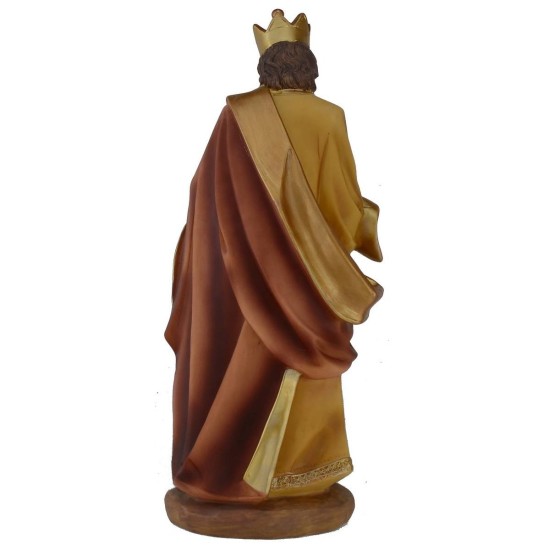 Reyes Magos en conjunto de 3 figuras de 30 cm en resina Mondo Presepi