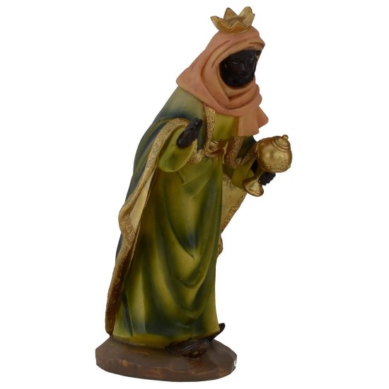 Reyes Magos en conjunto de 3 figuras de 30 cm en resina Mondo Presepi