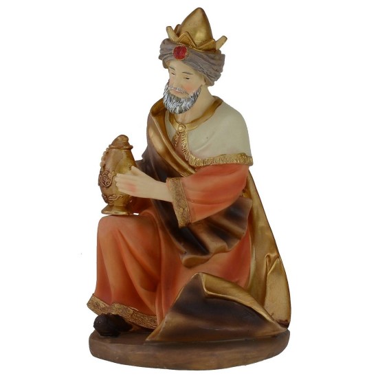 Reyes Magos en conjunto de 3 figuras de 30 cm en resina Mondo Presepi