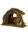 Cabaña con fuente que funciona cm 36x16,5x24,5 h para Natividad