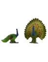 Set 2 pavoni per statue 10 cm