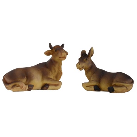 Ox and donkey set for statues 12 cm