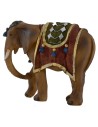 Elefante bardato per statue 9-10 cm