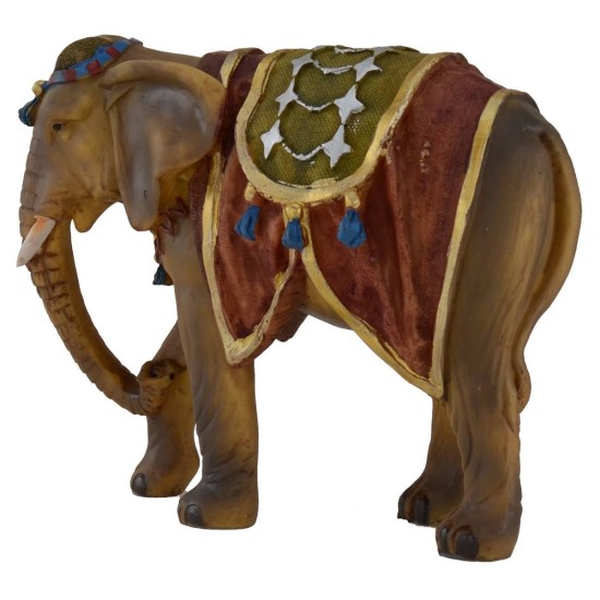Elefante adornado para estatuas de 12 cm Mondo Presepi