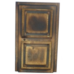 Porta in legno invecchiato cm 7,3x13x5 - T913 Mondo Presepi