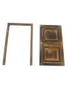 Puerta de madera envejecida cm 7,3x13x5 - T913 Mundo Pesebres