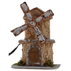 Molino de viento en resina funcional de 12X8,5X15,3 cm h