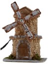 Molino de viento en resina funcional de 12X8,5X15,3 cm h