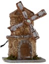 Mulino a vento in resina funzionante cm 12X8,5X15,3 h Mondo
