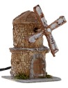 Mulino a vento in resina funzionante cm 12X8,5X15,3 h Mondo