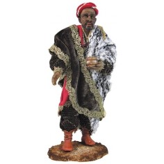 Re Nero cm 30 -STV 30/06 - Spedizione gratuita Mondo Presepi