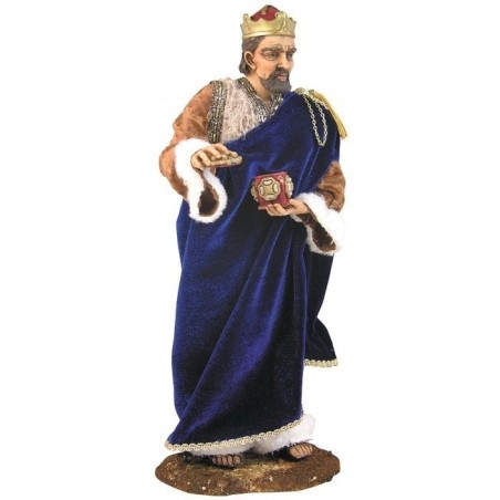 Re Bianco cm 30 -STV 30/05 - Spedizione gratuita Mondo Presepi