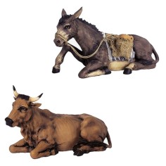 Ox and donkey for statues 30 cm