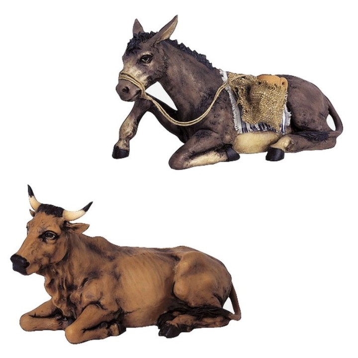 Ox and donkey for statues cm 30