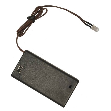 Led tremolante arancio effetto fuoco a batterie Mondo Presepi