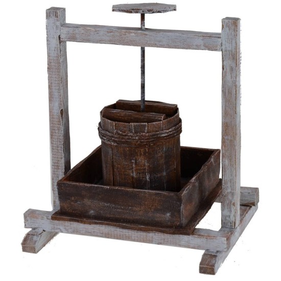 Prensa de madera de 19,5x15x21 cm de altura para estatuas de 30 cm Mondo Presepi