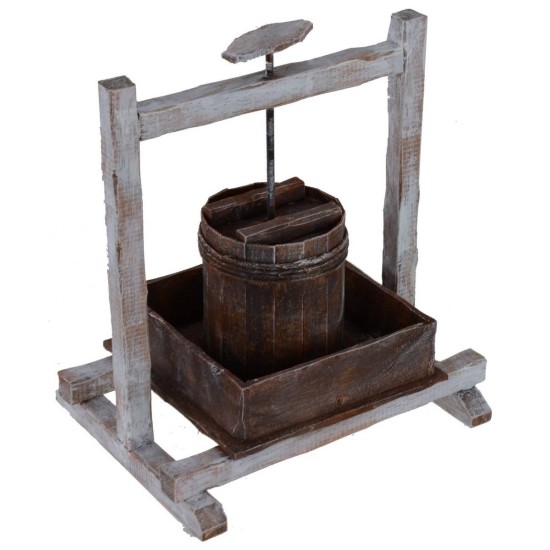 Prensa de madera de 19,5x15x21 cm de altura para estatuas de 30 cm Mondo Presepi