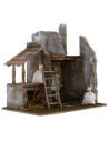 Granero con pérgola de madera de 24x17,5x25 cm de altura para