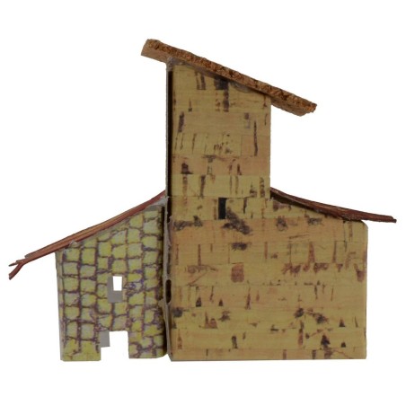 Farmhouse for creche 12x5.5x10 cm h