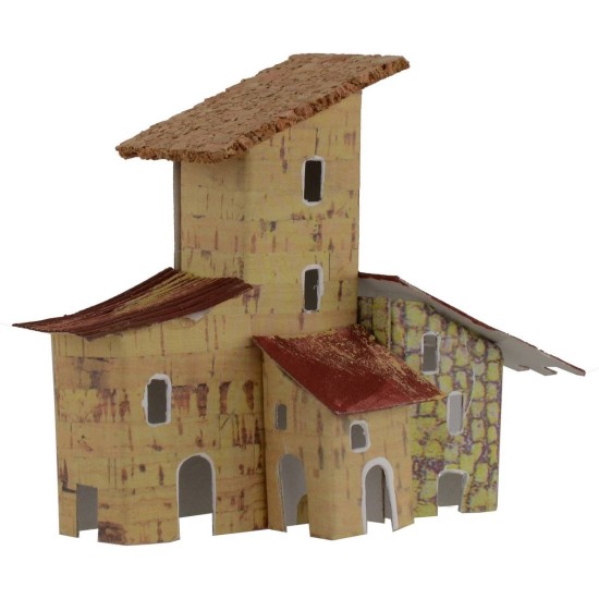 Farmhouse for creche 12x5.5x10 cm h