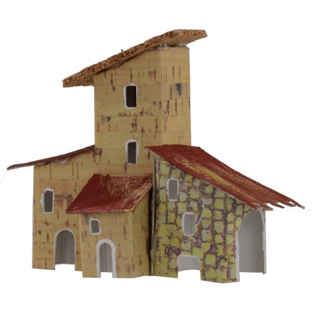 Farmhouse for creche 12x5.5x10 cm h
