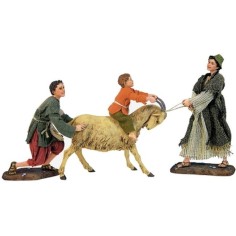 Children with goat -STV30 / 38 - Free shipping