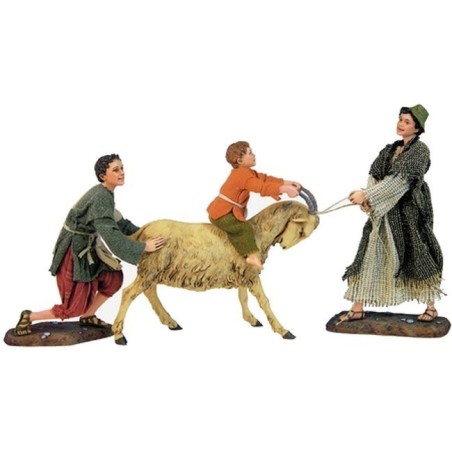 Children with goat -STV30 / 38 - Free shipping