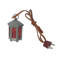 Lanterna esagonale media in metallo luce R. - Cod. LM62R Mondo